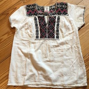 Hand embroidered cotton tunic